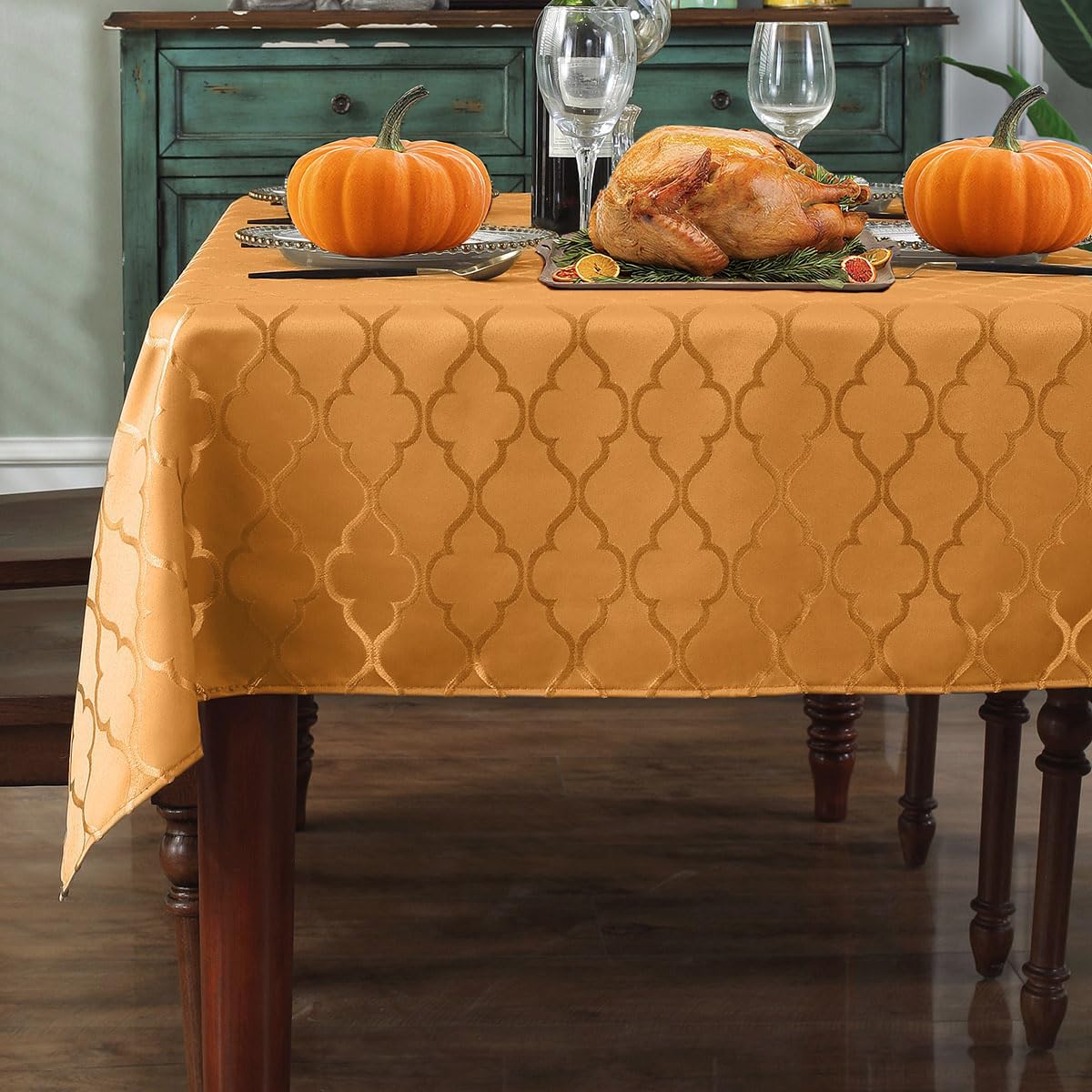SASTYBALE Tablecloths Rectangular Table Cloth 52" x 70" Gray