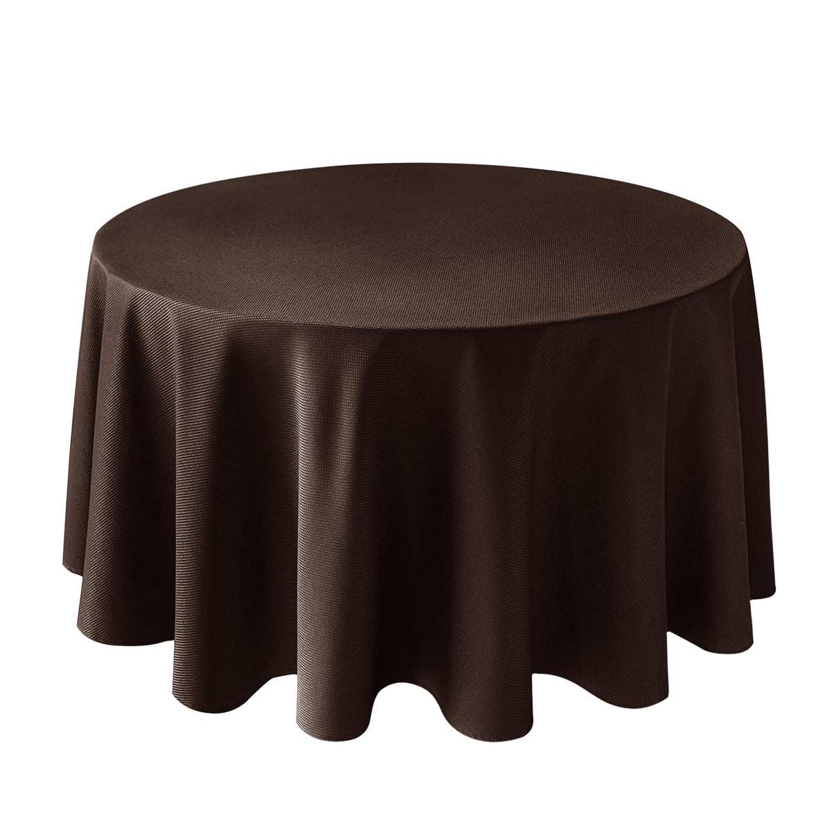 Textured Square Black Tablecloth-Fabric Spillproof Card Table Cloths 54x54"