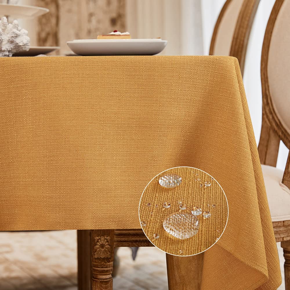BALCONY & FALCON Rectangle Table Cloth Waterproof Beige 118"x57"
