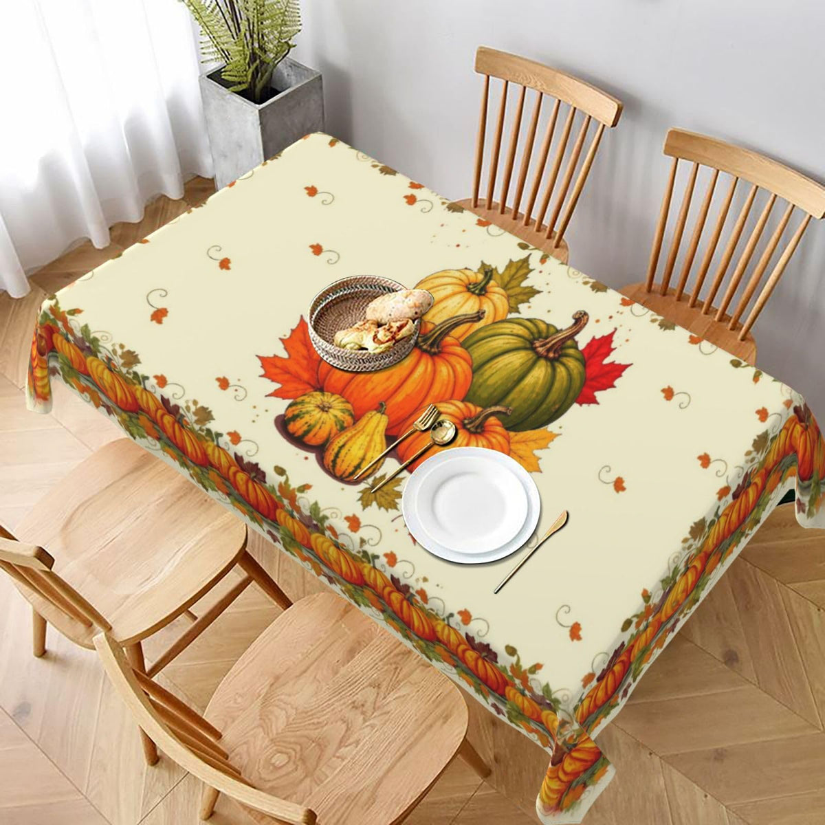 Teal and Grey Table Cloth Turquoise Tablecloth Rectangle Washable Table Cover for Decoration Kitchen Dining Room 60x90 Inch