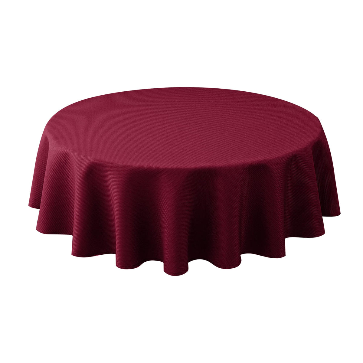 Textured Square Black Tablecloth-Fabric Spillproof Card Table Cloths 54x54"