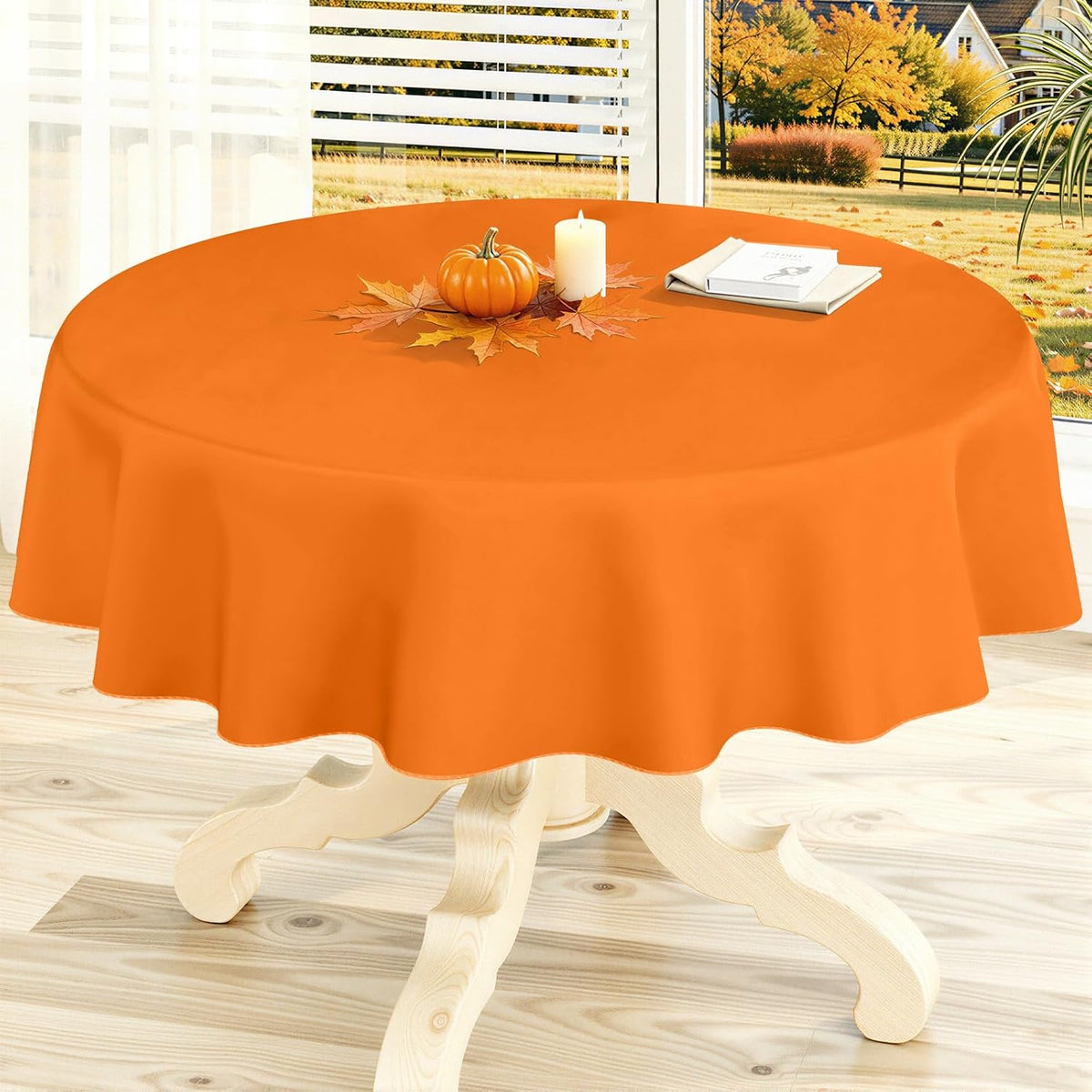 homing Rectangle Black Vinyl Waterproof Tablecloth with Flannel Backed