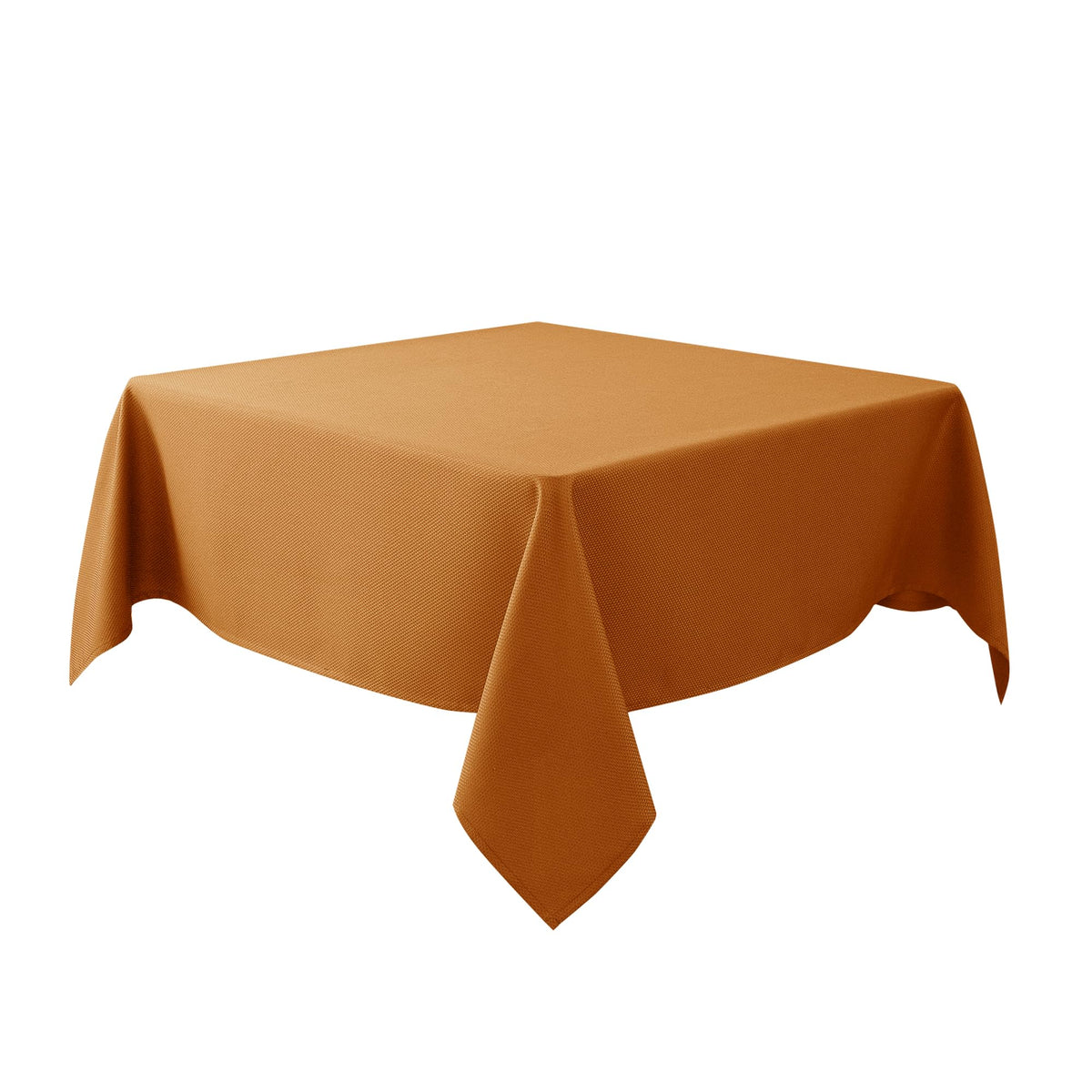 Textured Square Black Tablecloth-Fabric Spillproof Card Table Cloths 54x54"