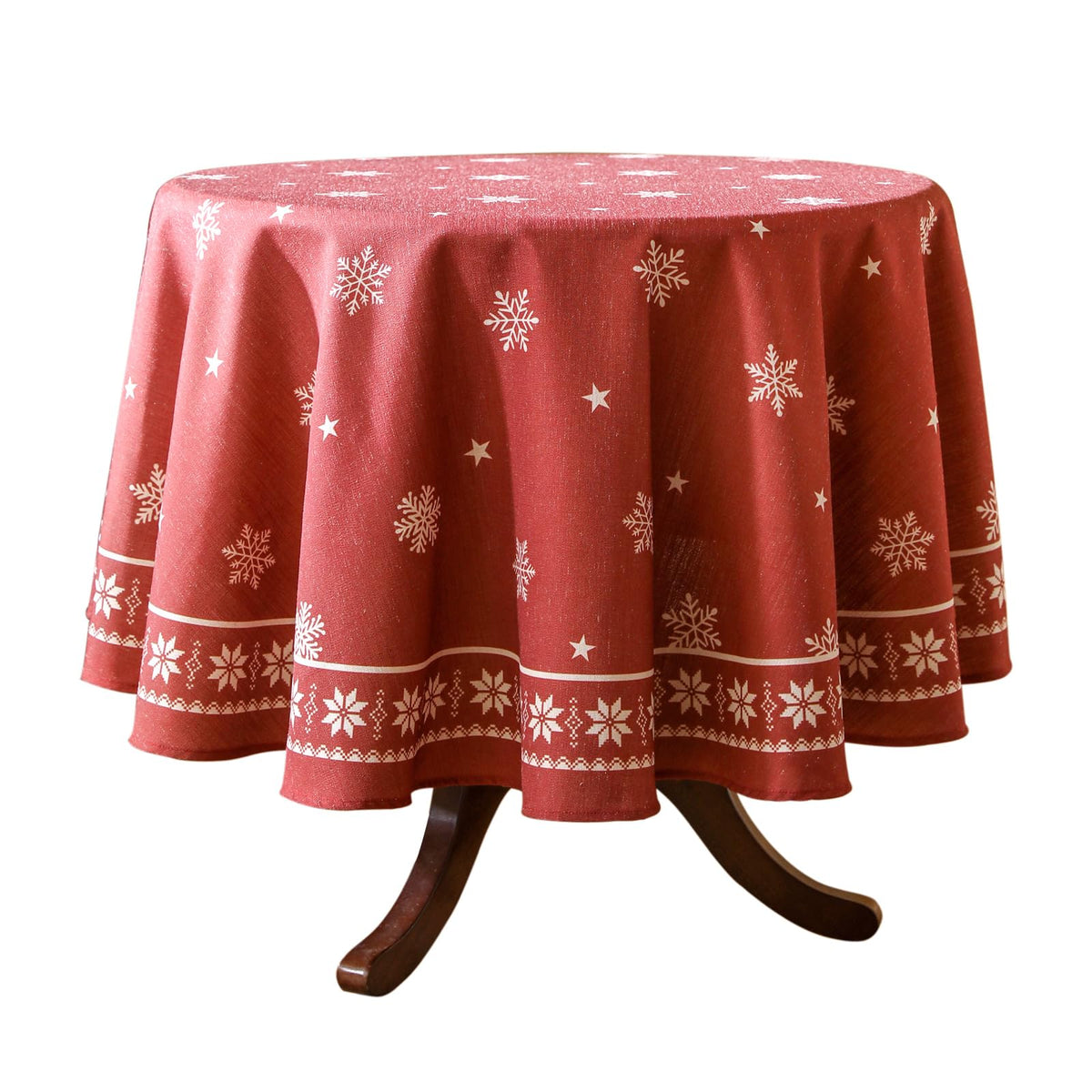 ISAENNE Designer Vintage Square Large Floral Tablecloth,67"x67"
