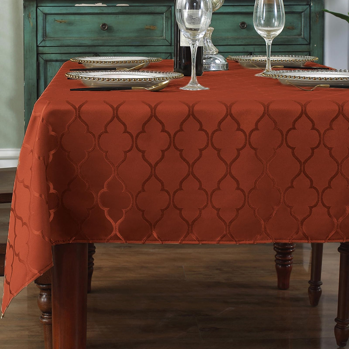 SASTYBALE Tablecloths Rectangular Table Cloth 52" x 70" Gray