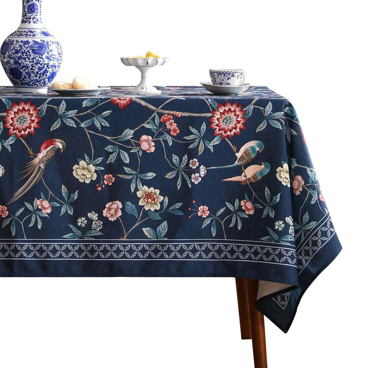 patdrea Designer Vintage French Tablecloth,Rectangular,118"x67"