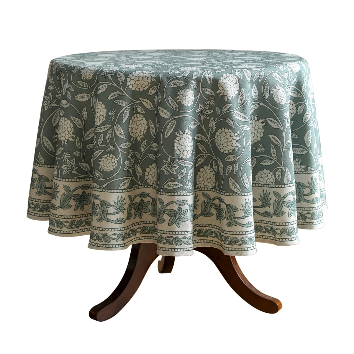 ISAENNE Designer Vintage Square Large Floral Tablecloth,67"x67"