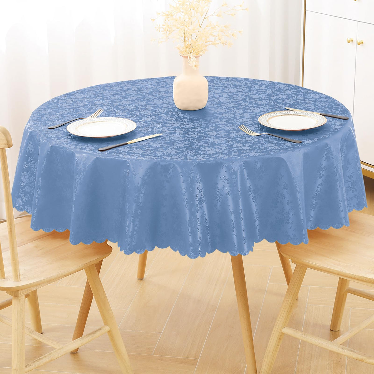 Smiry Rectangle Waterproof Heavy Duty Vinyl Tablecloths, 52 x 70 Inch