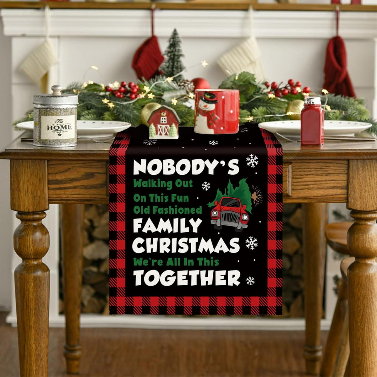 Christmas Vacation Decor Table Runner, Christmas Vacation Merch Gift