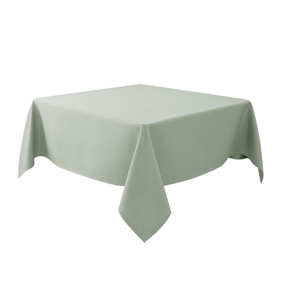 Textured Square Black Tablecloth-Fabric Spillproof Card Table Cloths 54x54"