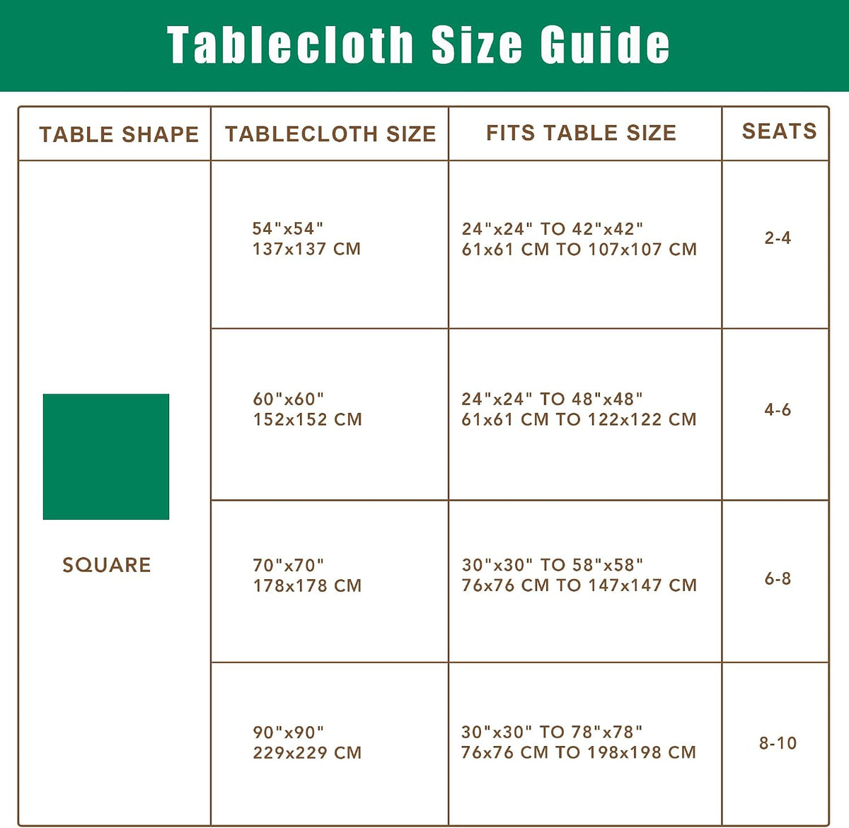 Textured Square Black Tablecloth-Fabric Spillproof Card Table Cloths 54x54"