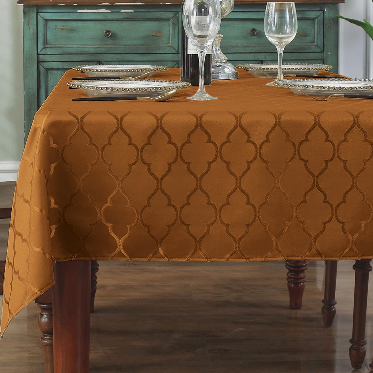 SASTYBALE Tablecloths Rectangular Table Cloth 52" x 70" Gray