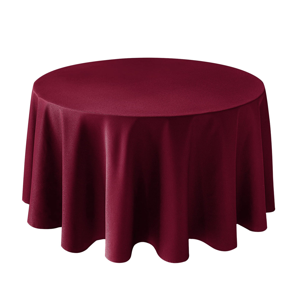 Textured Square Black Tablecloth-Fabric Spillproof Card Table Cloths 54x54"