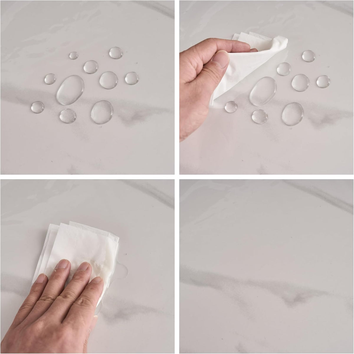Pioggia Clear Vinyl Tablecloth Protector Waterproof/Oil-Proof PVC Table Cloth Transparent Sheet Table Cover (48'' Round)