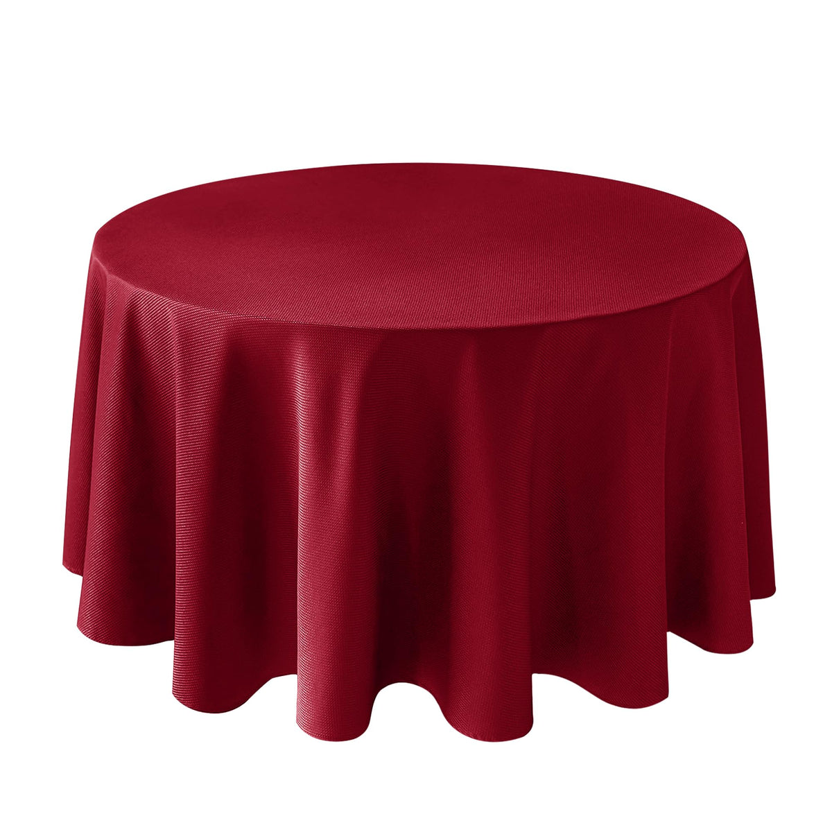 Textured Square Black Tablecloth-Fabric Spillproof Card Table Cloths 54x54"