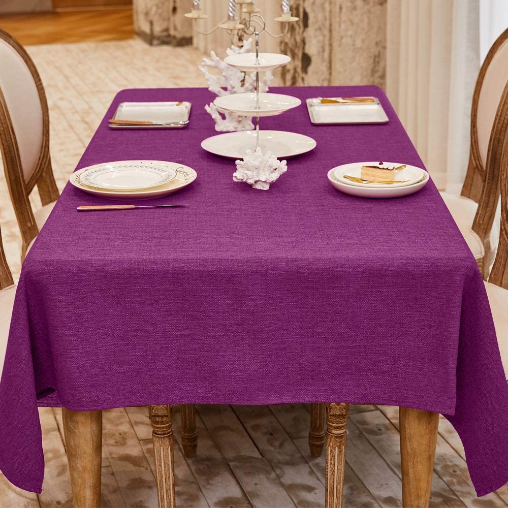 BALCONY & FALCON Rectangle Table Cloth Waterproof Beige 118"x57"