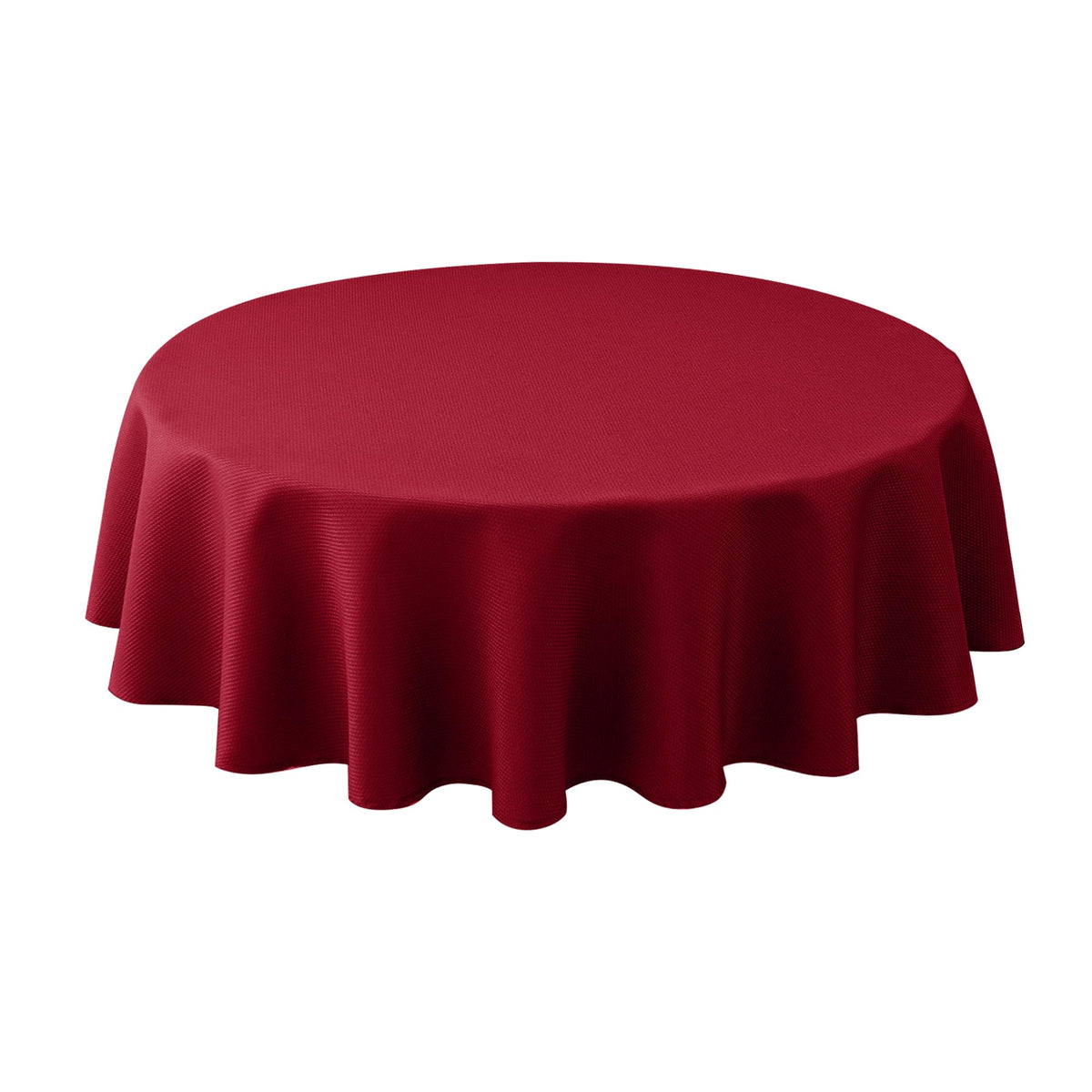 Textured Square Black Tablecloth-Fabric Spillproof Card Table Cloths 54x54"