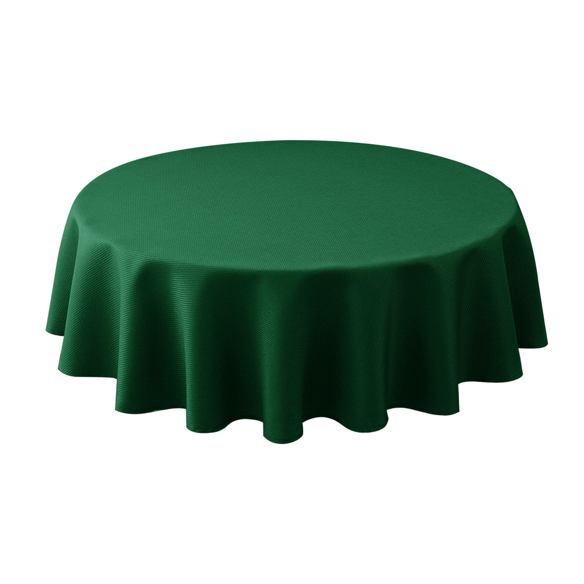 Textured Square Black Tablecloth-Fabric Spillproof Card Table Cloths 54x54"