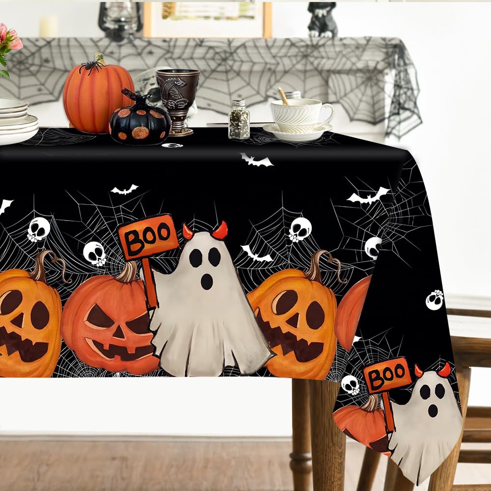 Quimoy Halloween Tablecloth 60×84 Inch Rectangular
