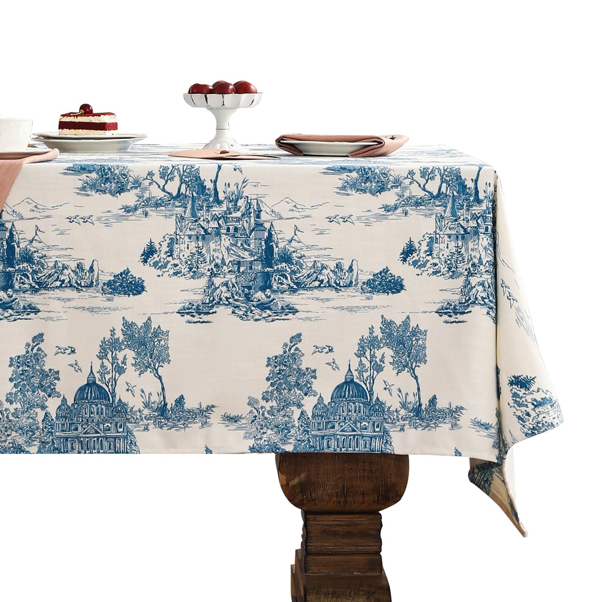 patdrea Designer Vintage French Tablecloth,Rectangular,118"x67"