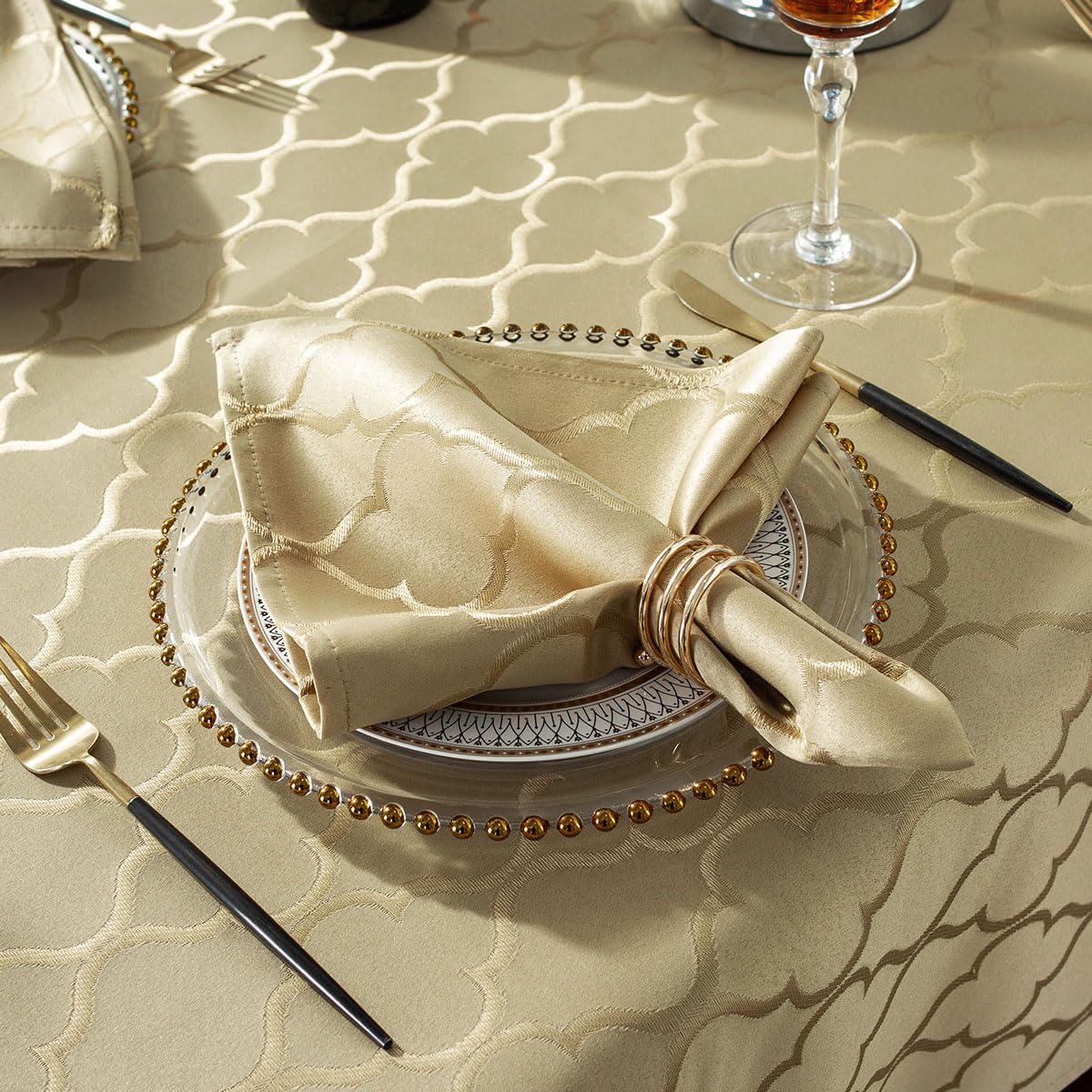 SASTYBALE Tablecloths Rectangular Table Cloth 52" x 70" Gray