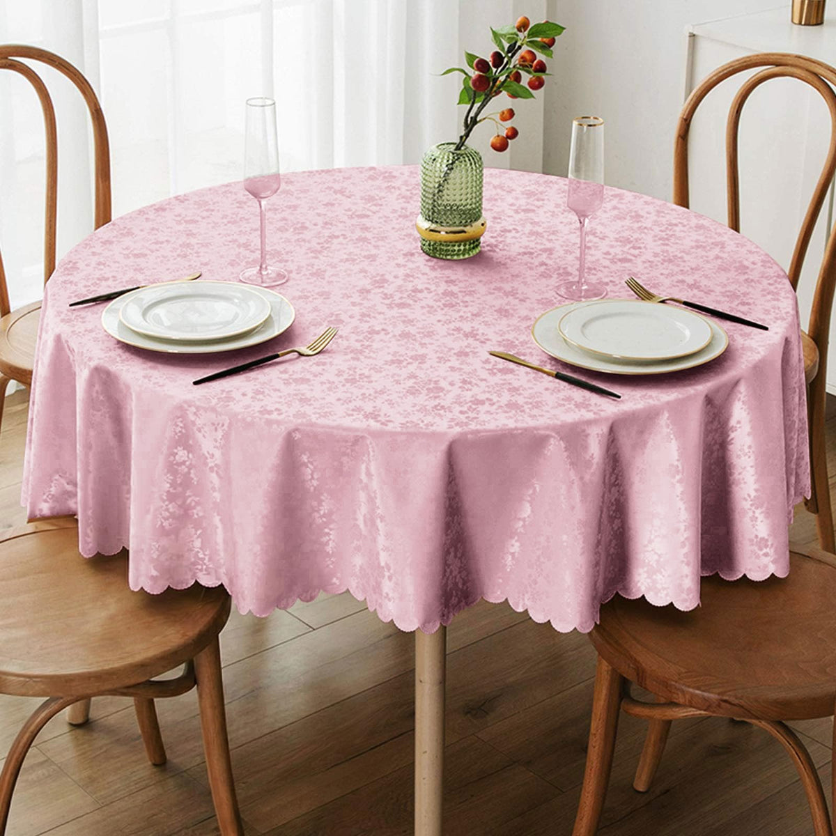Smiry Rectangle Waterproof Heavy Duty Vinyl Tablecloths, 52 x 70 Inch