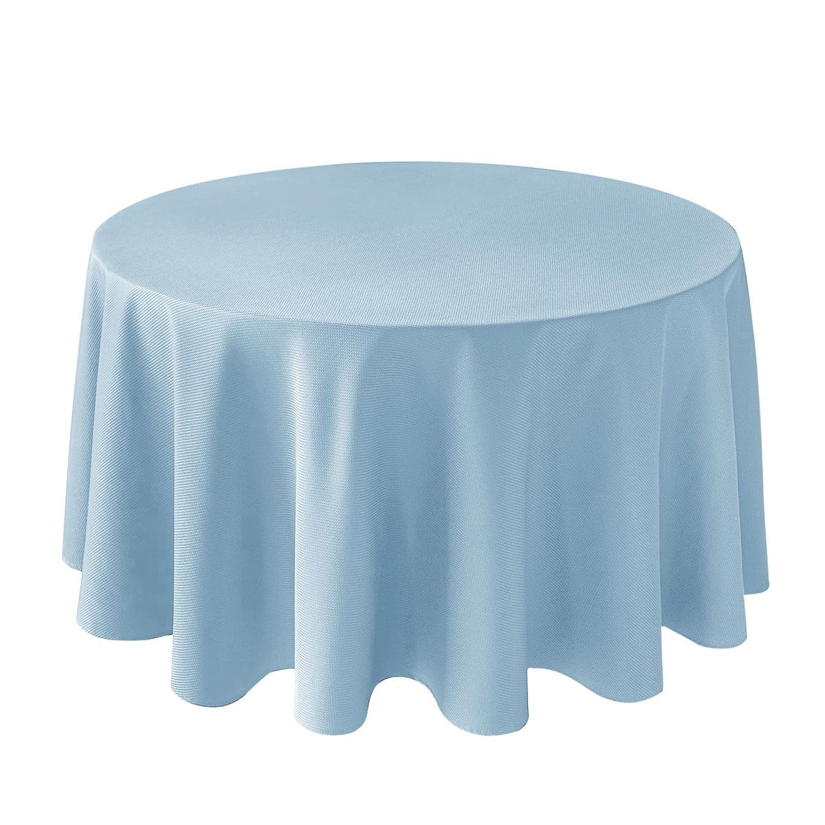 Textured Square Black Tablecloth-Fabric Spillproof Card Table Cloths 54x54"