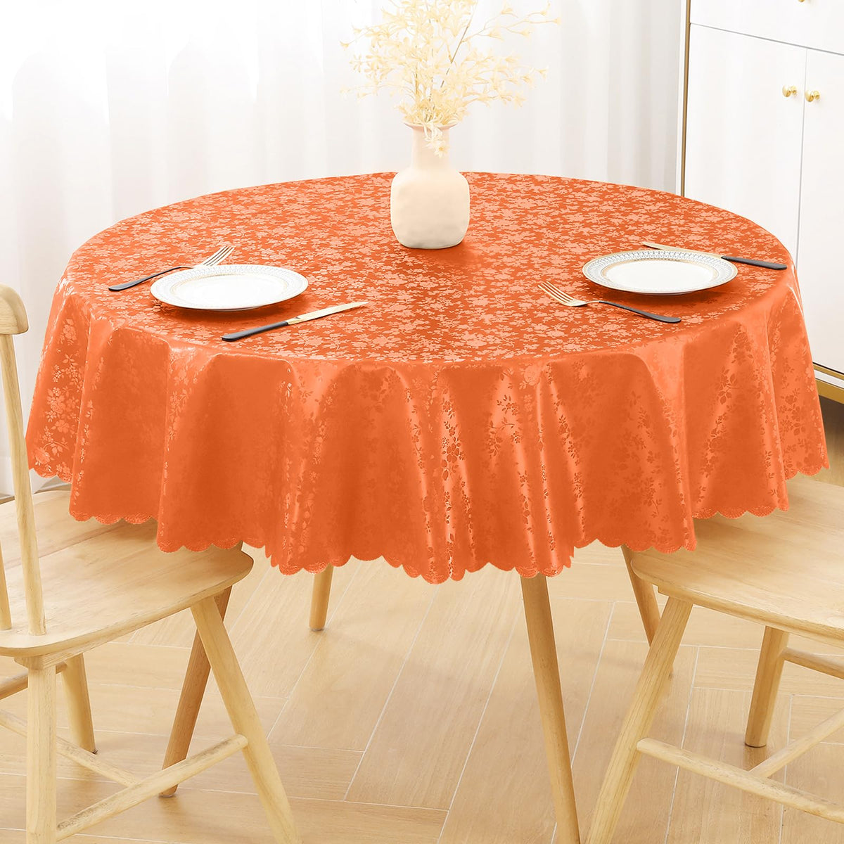 Smiry Rectangle Waterproof Heavy Duty Vinyl Tablecloths, 52 x 70 Inch