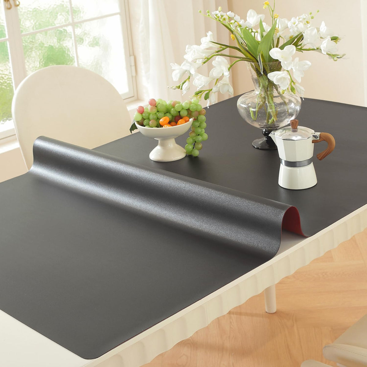 OstepDecor 36 x 60 in Clear Table Protector 1.5mm Thick Plastic Table Cover