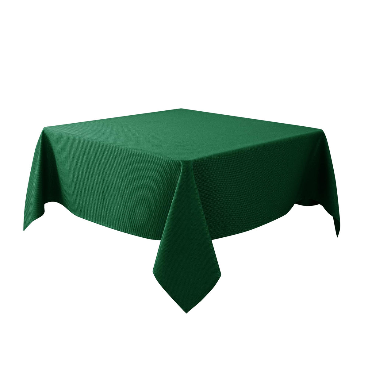 Textured Square Black Tablecloth-Fabric Spillproof Card Table Cloths 54x54"
