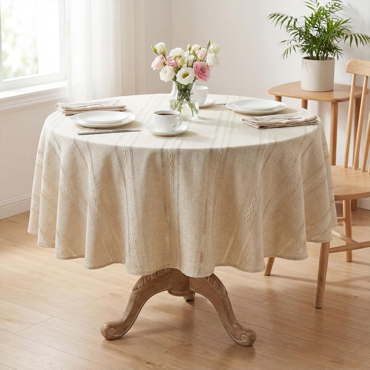 Horaldaily Blue Rectangular Tablecloth, 60×84 Inch, Farmhouse Decor