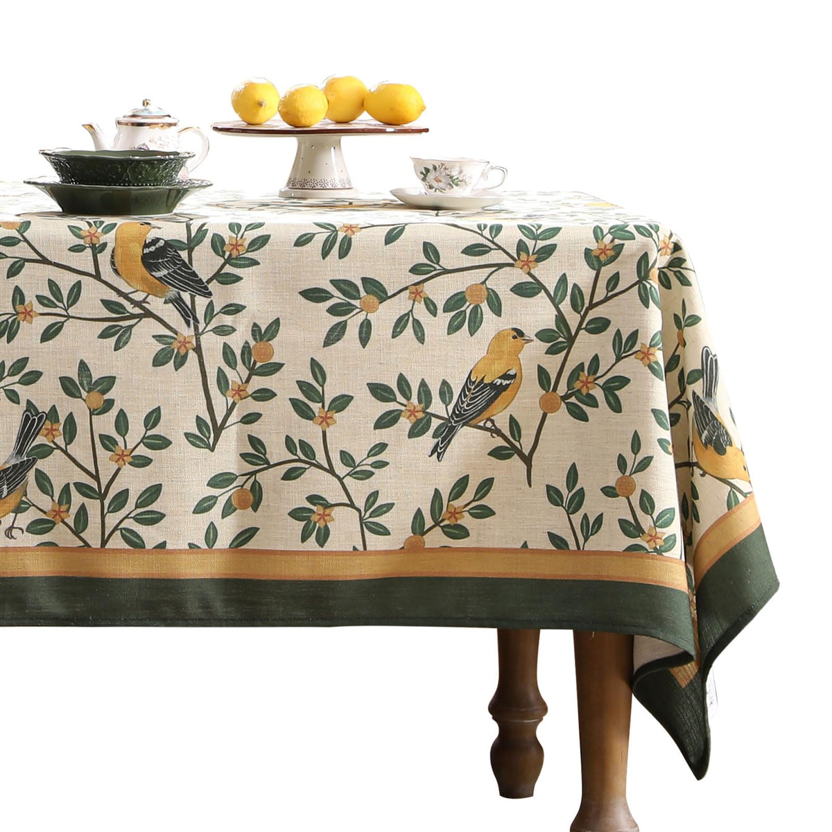 patdrea Designer Vintage French Tablecloth,Rectangular,118"x67"