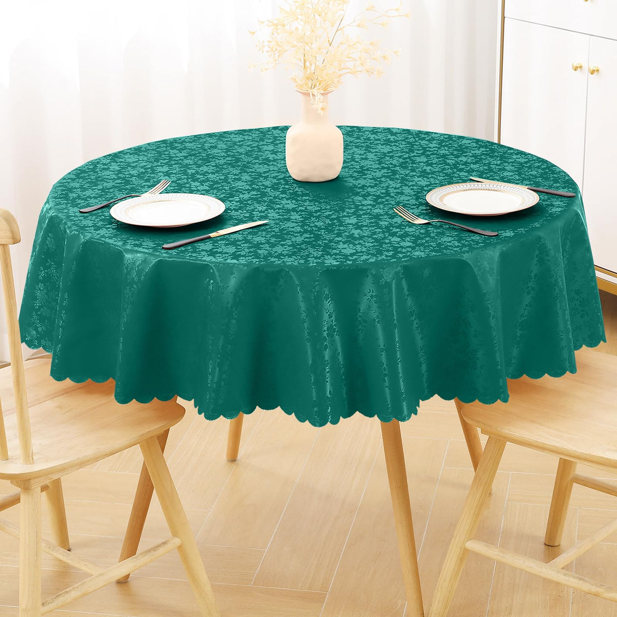 Smiry Rectangle Waterproof Heavy Duty Vinyl Tablecloths, 52 x 70 Inch
