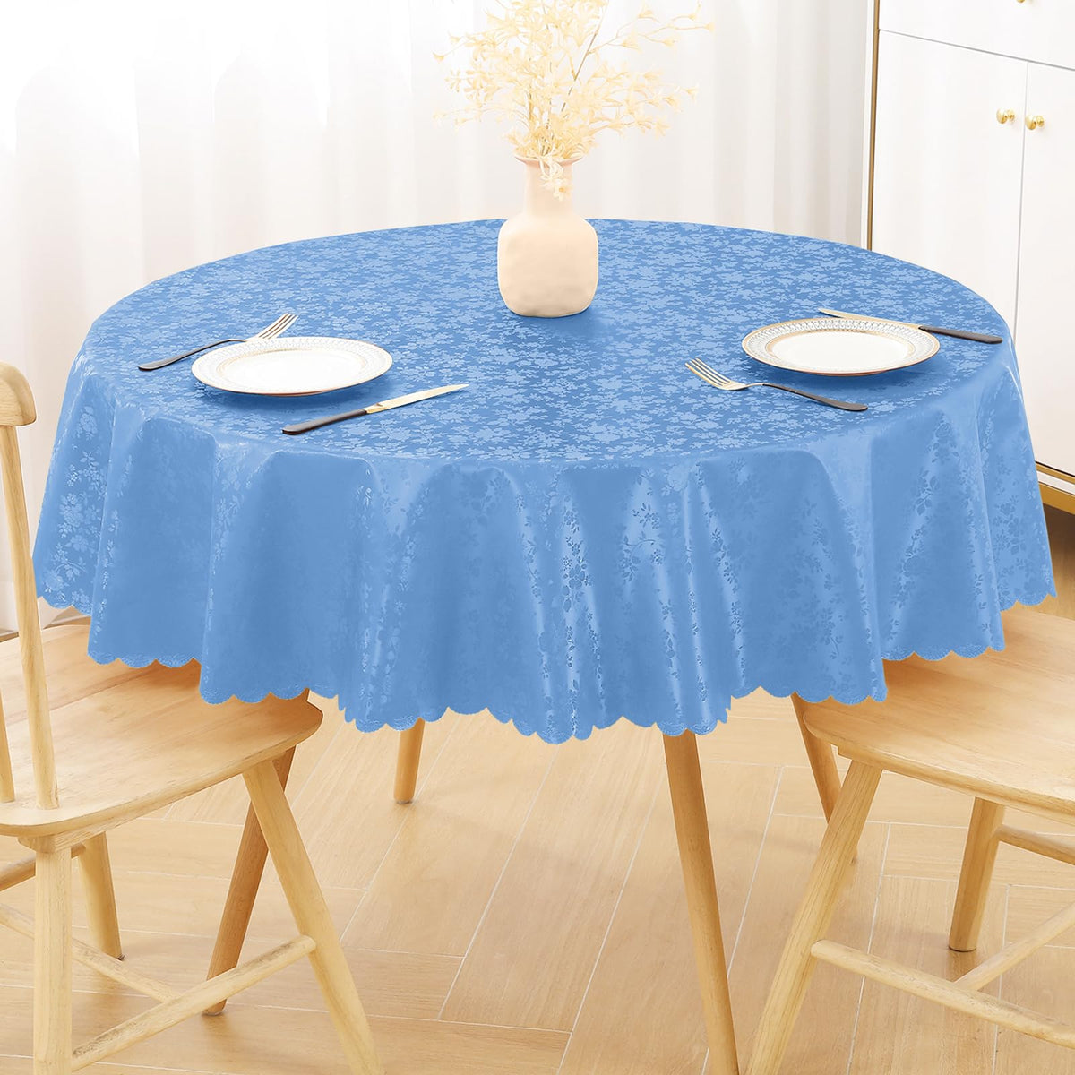 Smiry Rectangle Waterproof Heavy Duty Vinyl Tablecloths, 52 x 70 Inch