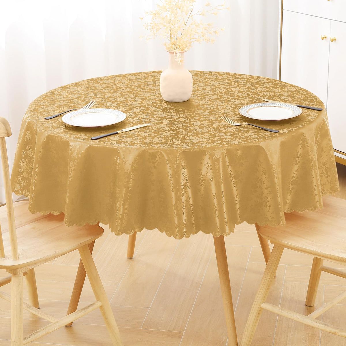 Smiry Rectangle Waterproof Heavy Duty Vinyl Tablecloths, 52 x 70 Inch