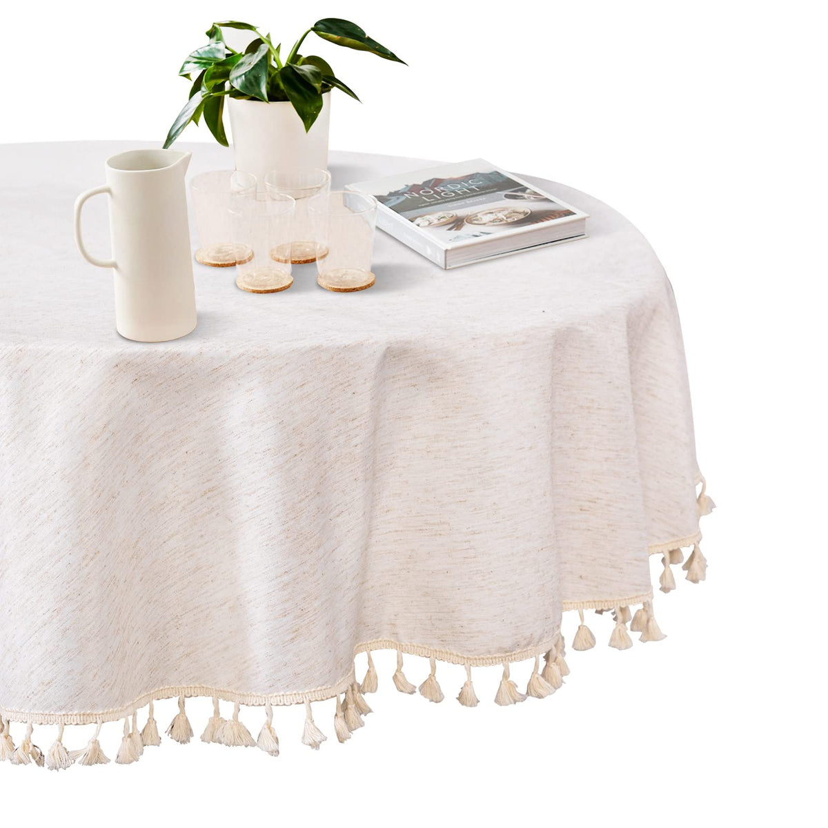 MYSKY HOME Table Cloth 60x84 in Rectangle Table, Waterproof Tablecloths