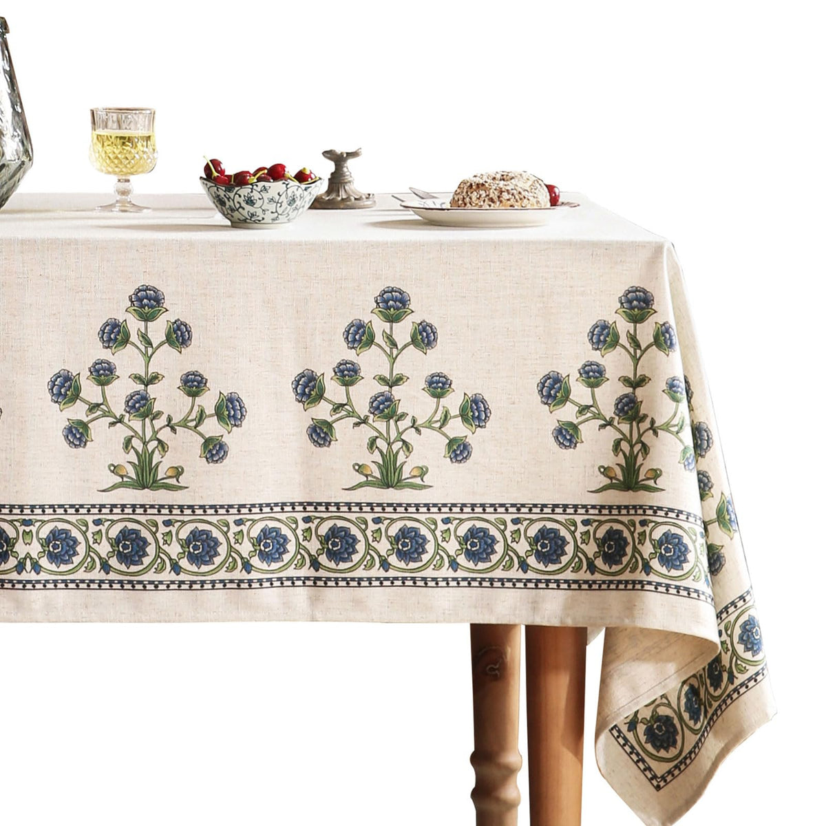 patdrea Designer Vintage French Tablecloth,Rectangular,118"x67"