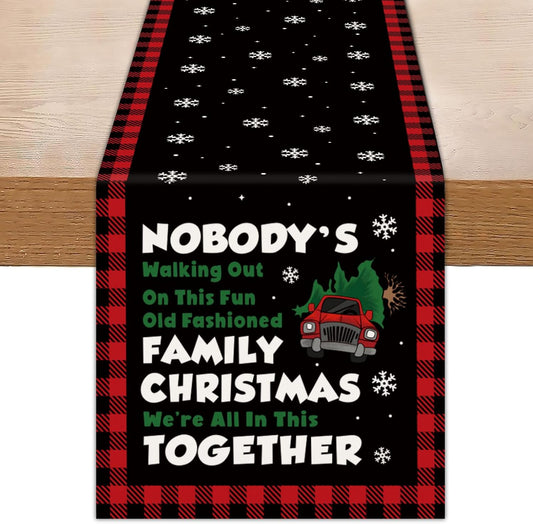 Christmas Vacation Decor Table Runner, Christmas Vacation Merch Gift
