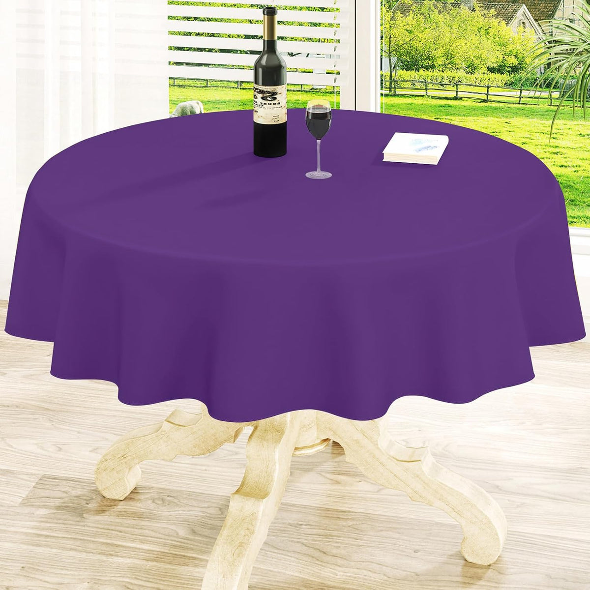 homing Rectangle Black Vinyl Waterproof Tablecloth with Flannel Backed