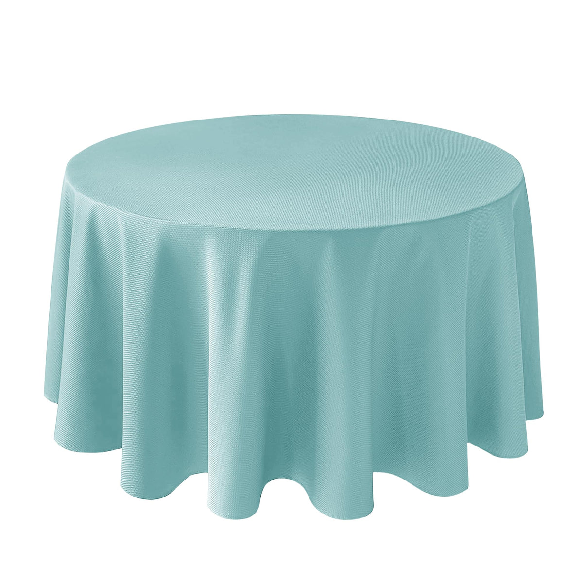 Textured Square Black Tablecloth-Fabric Spillproof Card Table Cloths 54x54"