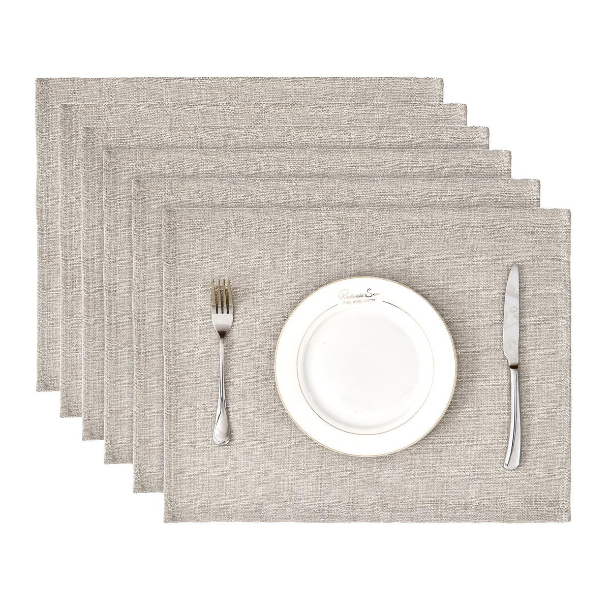 BALCONY & FALCON Rectangle Table Cloth Waterproof Beige 118"x57"