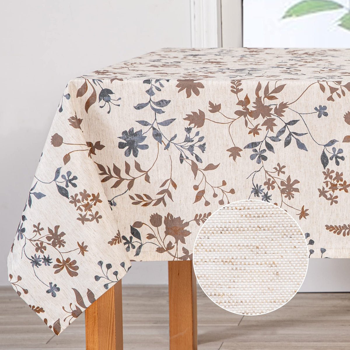 MYSKY HOME Table Cloth 60x84 in Rectangle Table, Waterproof Tablecloths