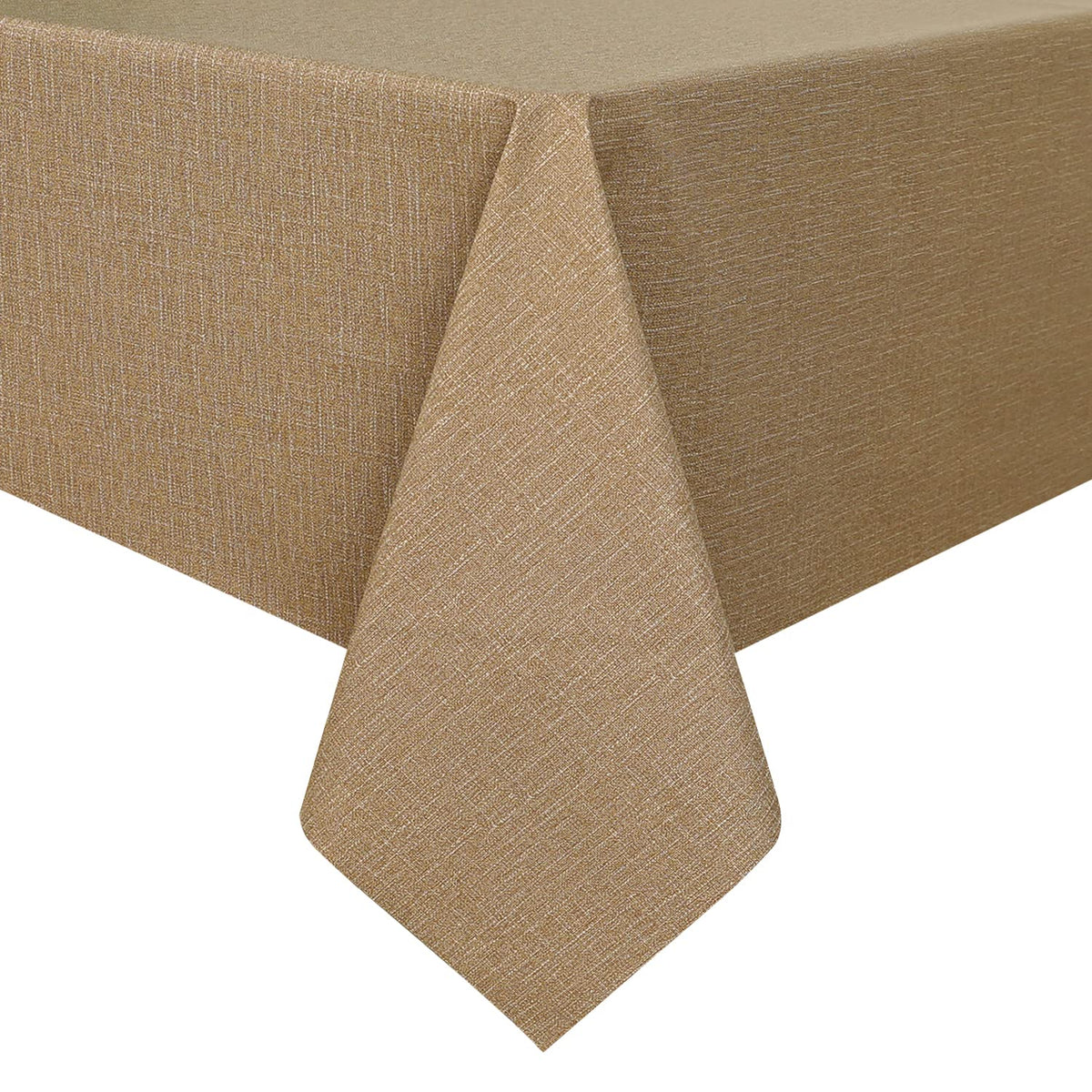 Romanstile Waterproof Vinyl Tablecloth Rectangle, 54 x 78 Inch, Light Grey