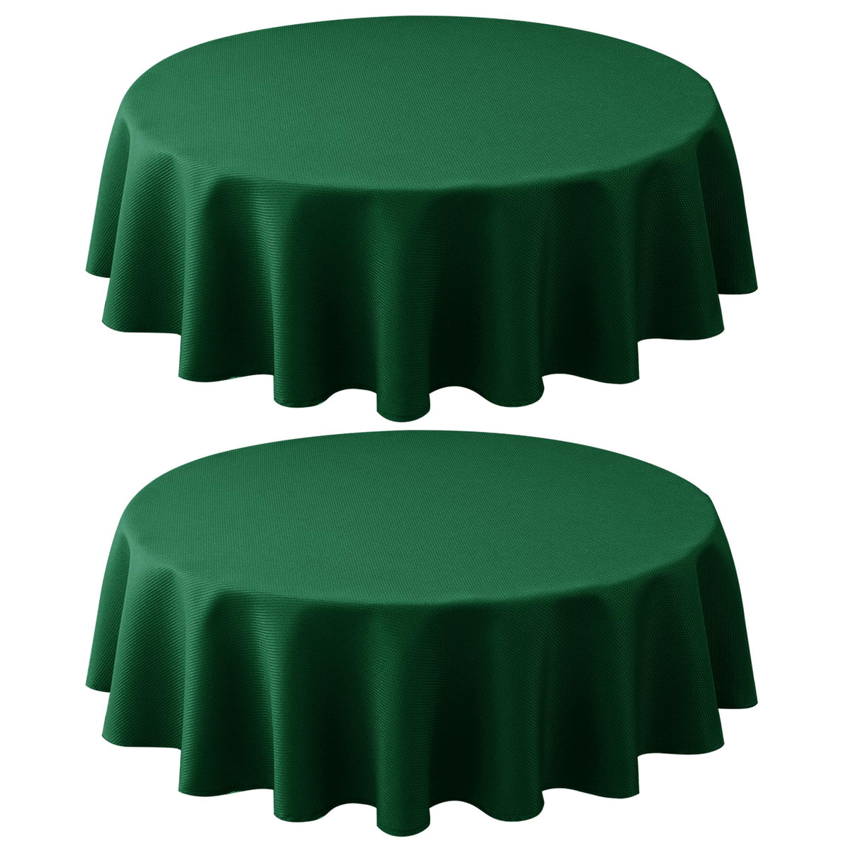 Textured Square Black Tablecloth-Fabric Spillproof Card Table Cloths 54x54"