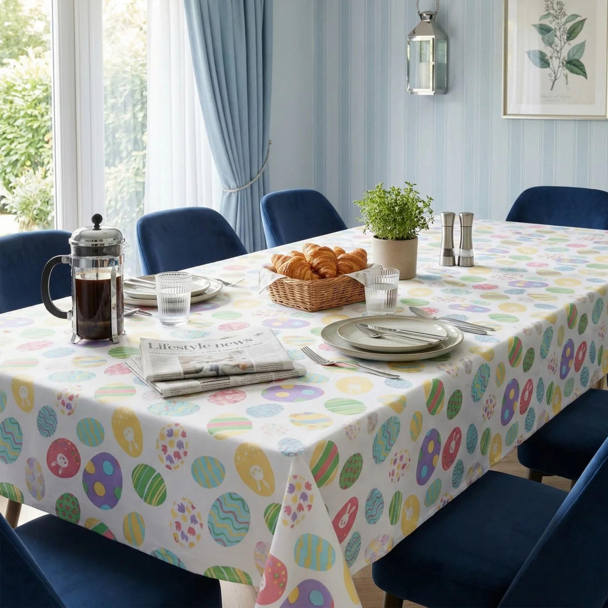 Urban Villa Tabletop Cover Kitchen Dining Tablecloth 100% Cotton Holiday Celebrations Wedding Dinner Parties White Rectangle 60X120 Inches 10-12 Seats Table Cloth