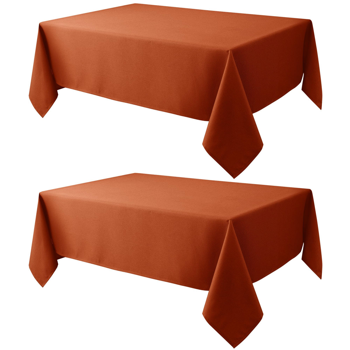 Textured Square Black Tablecloth-Fabric Spillproof Card Table Cloths 54x54"