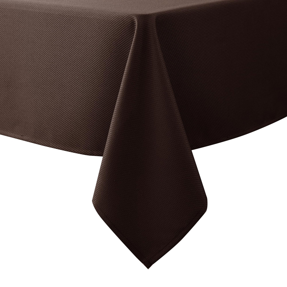 Textured Square Black Tablecloth-Fabric Spillproof Card Table Cloths 54x54"