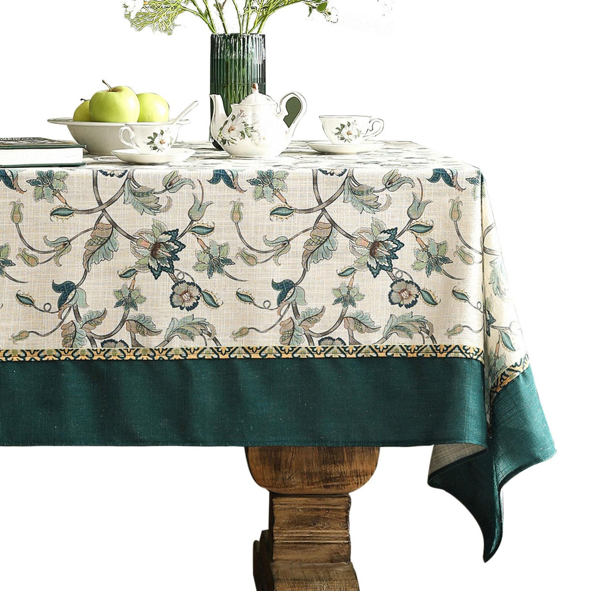 patdrea Designer Vintage French Tablecloth,Rectangular,118"x67"
