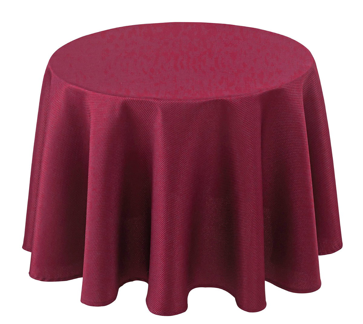 Textured Square Black Tablecloth-Fabric Spillproof Card Table Cloths 54x54"