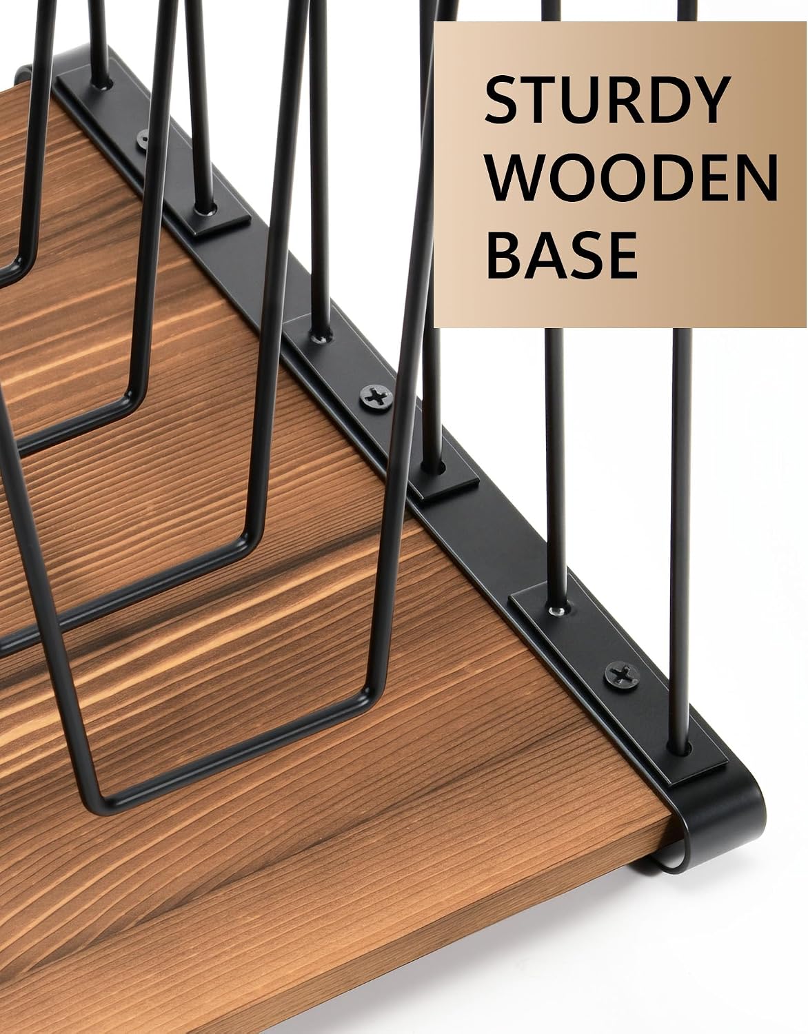 HULISEN Inclined Desk File Organizer, 5-Section Desktop File Folder Holder
